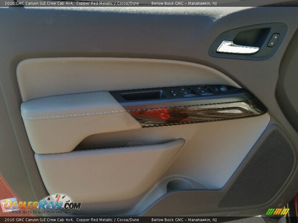 2016 GMC Canyon SLE Crew Cab 4x4 Copper Red Metallic / Cocoa/Dune Photo #7