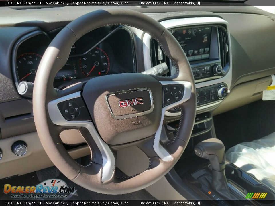 2016 GMC Canyon SLE Crew Cab 4x4 Copper Red Metallic / Cocoa/Dune Photo #8