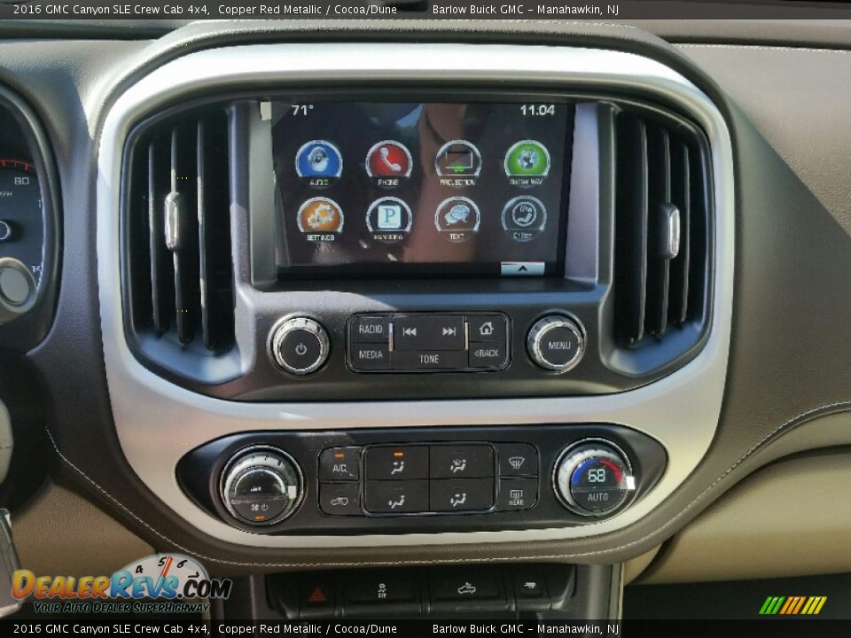 2016 GMC Canyon SLE Crew Cab 4x4 Copper Red Metallic / Cocoa/Dune Photo #9