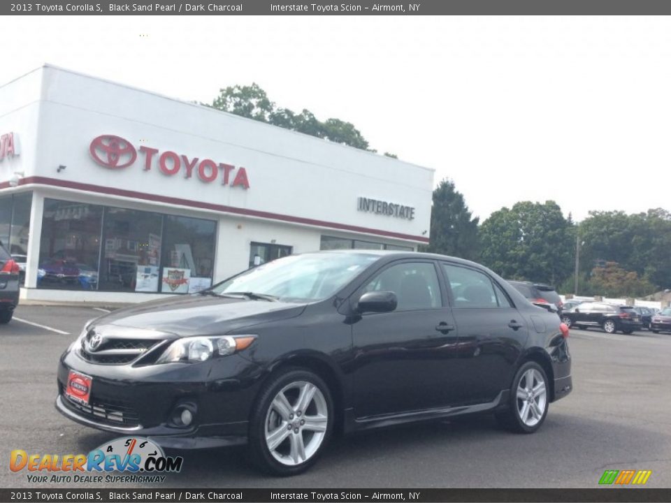 2013 Toyota Corolla S Black Sand Pearl / Dark Charcoal Photo #1