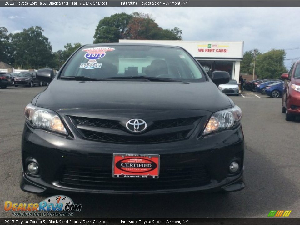 2013 Toyota Corolla S Black Sand Pearl / Dark Charcoal Photo #2