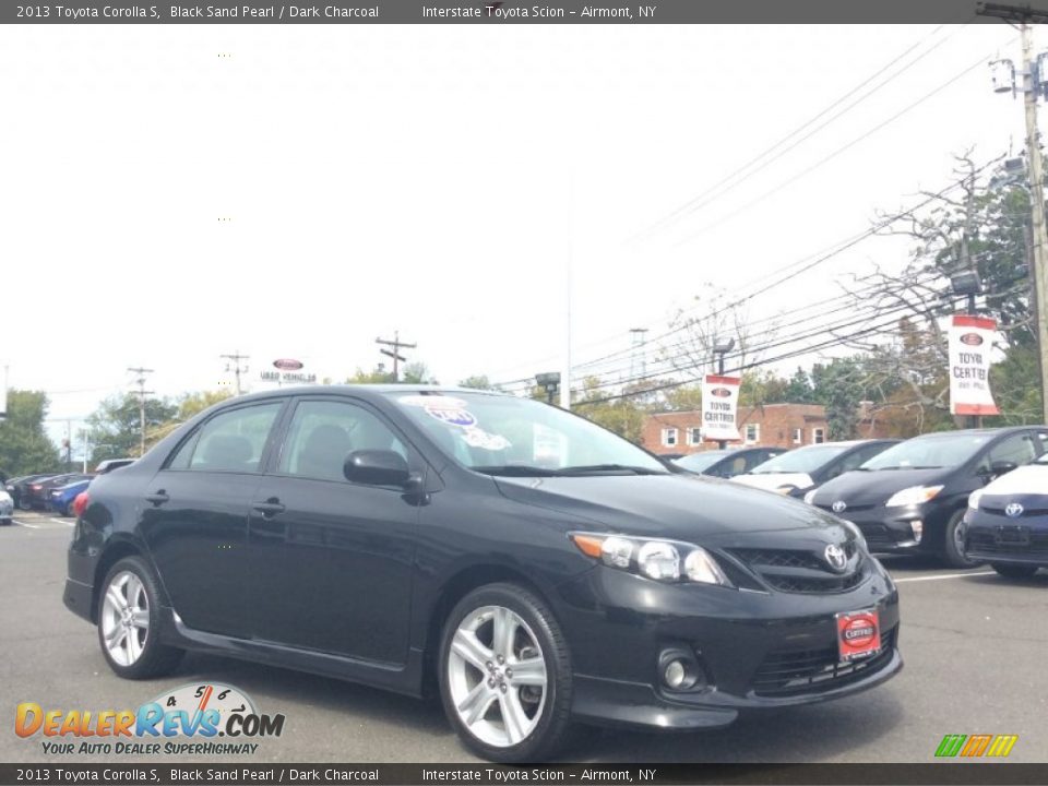 2013 Toyota Corolla S Black Sand Pearl / Dark Charcoal Photo #3