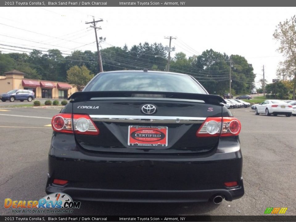 2013 Toyota Corolla S Black Sand Pearl / Dark Charcoal Photo #5