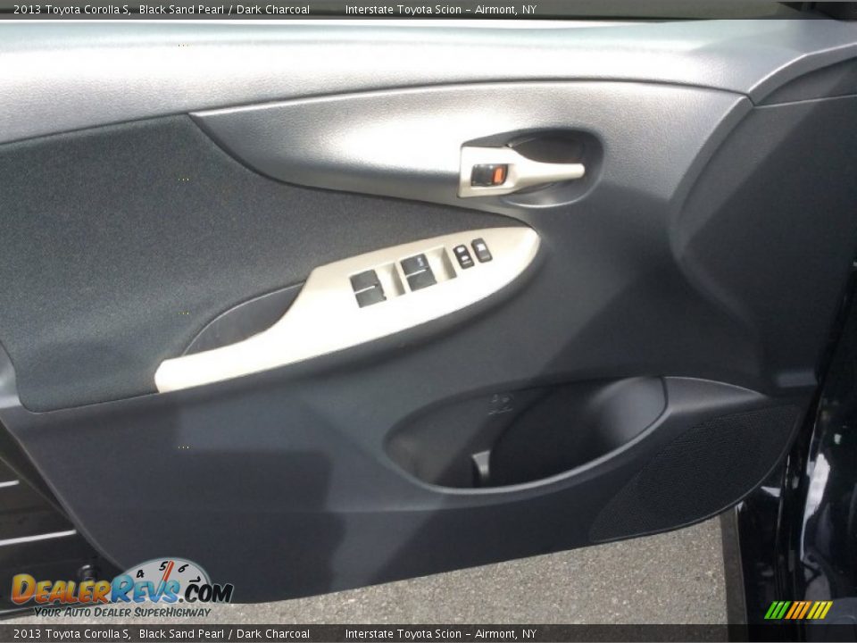 2013 Toyota Corolla S Black Sand Pearl / Dark Charcoal Photo #7