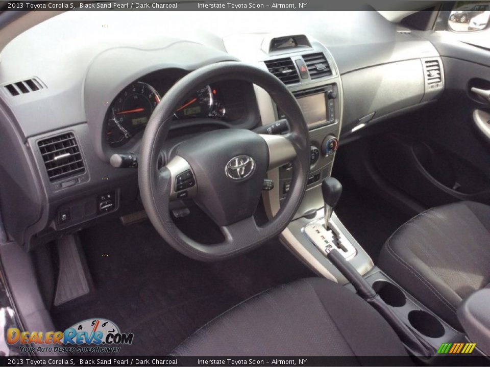 2013 Toyota Corolla S Black Sand Pearl / Dark Charcoal Photo #8