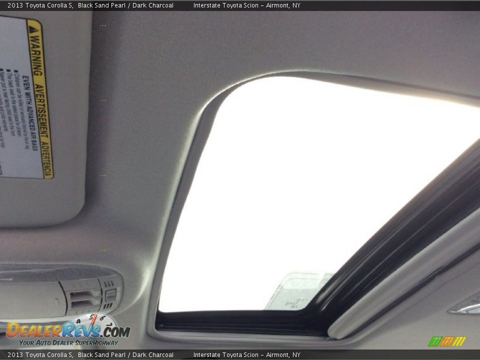 2013 Toyota Corolla S Black Sand Pearl / Dark Charcoal Photo #10