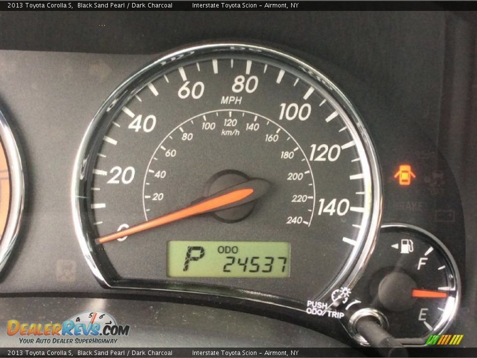 2013 Toyota Corolla S Black Sand Pearl / Dark Charcoal Photo #13
