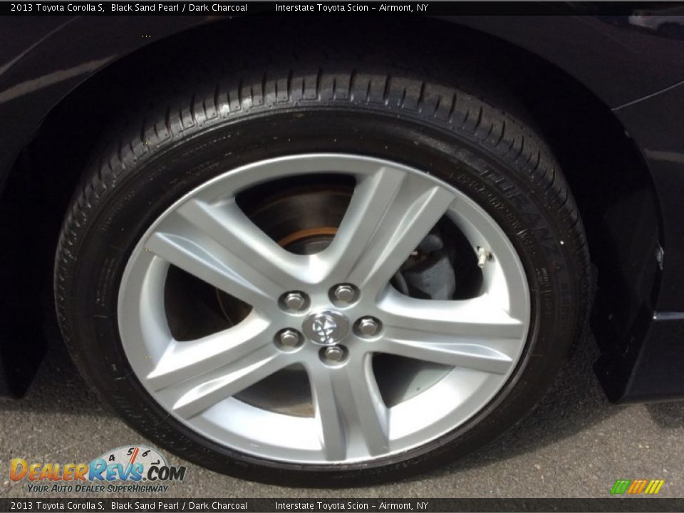 2013 Toyota Corolla S Black Sand Pearl / Dark Charcoal Photo #21