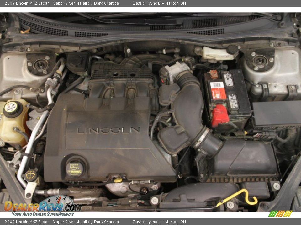 2009 Lincoln MKZ Sedan Vapor Silver Metallic / Dark Charcoal Photo #17