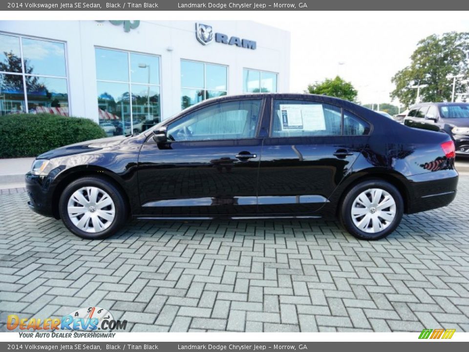 2014 Volkswagen Jetta SE Sedan Black / Titan Black Photo #2