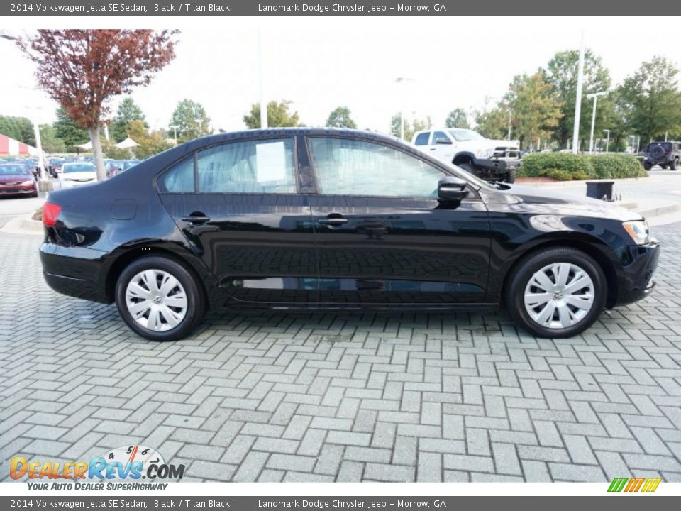 2014 Volkswagen Jetta SE Sedan Black / Titan Black Photo #6