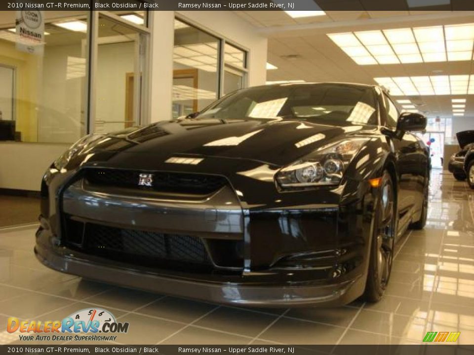 2010 Nissan GT-R Premium Black Obsidian / Black Photo #3