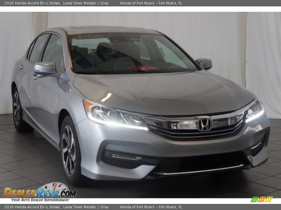 2016 Honda Accord EX-L Sedan Lunar Silver Metallic / Gray Photo #2