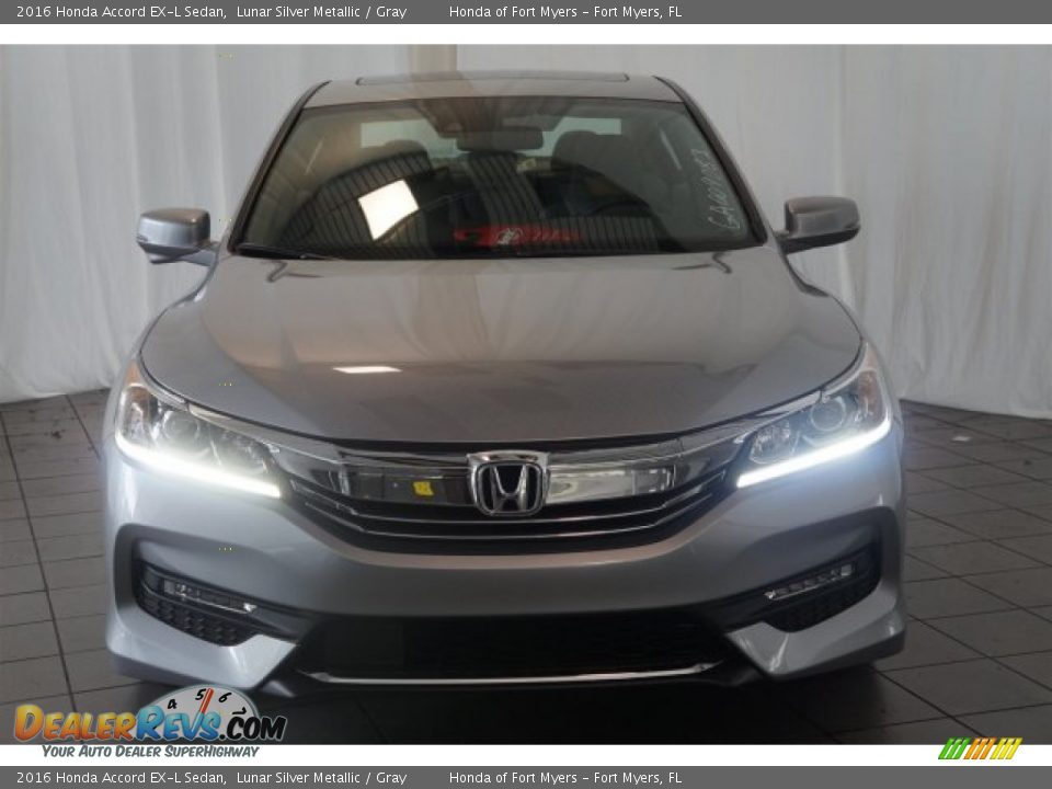 2016 Honda Accord EX-L Sedan Lunar Silver Metallic / Gray Photo #3
