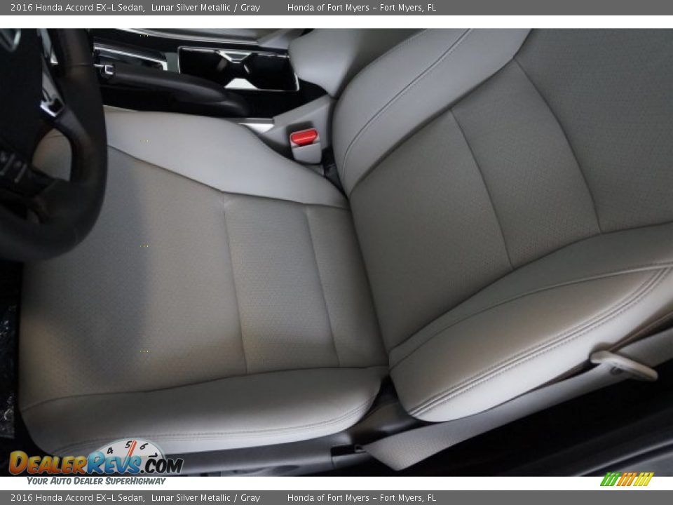 2016 Honda Accord EX-L Sedan Lunar Silver Metallic / Gray Photo #11