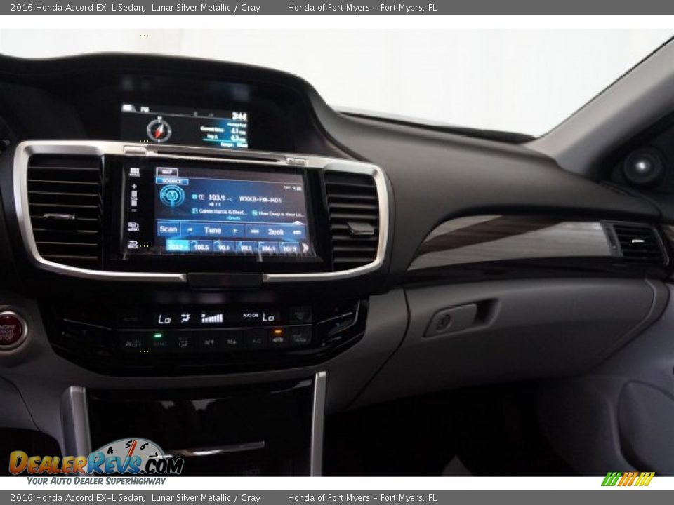 2016 Honda Accord EX-L Sedan Lunar Silver Metallic / Gray Photo #13