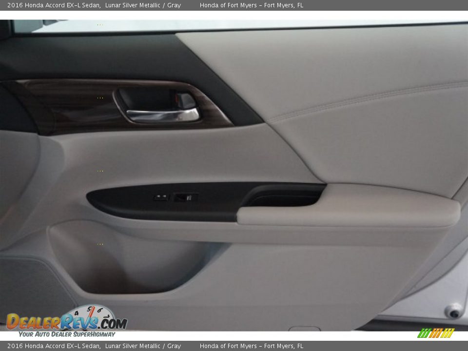 2016 Honda Accord EX-L Sedan Lunar Silver Metallic / Gray Photo #21