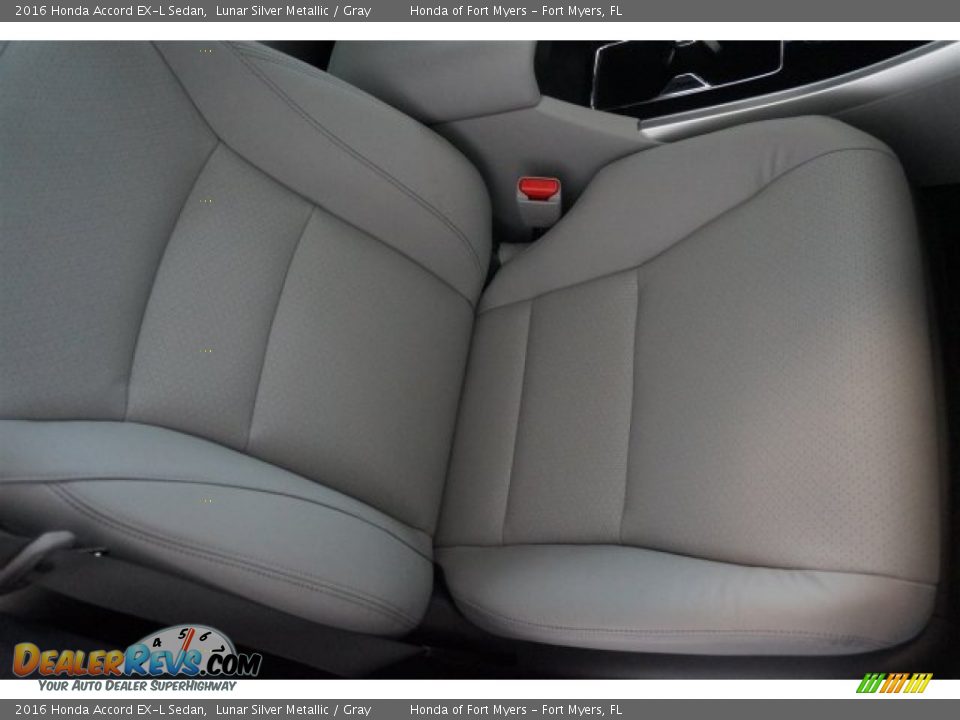 2016 Honda Accord EX-L Sedan Lunar Silver Metallic / Gray Photo #22