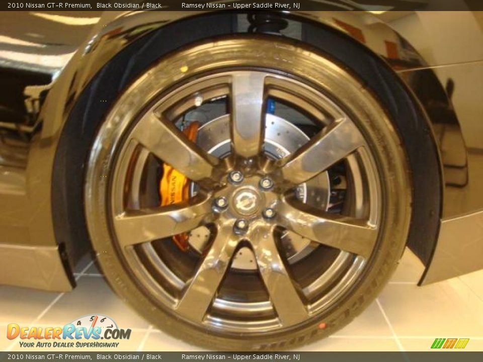 2010 Nissan GT-R Premium Black Obsidian / Black Photo #14