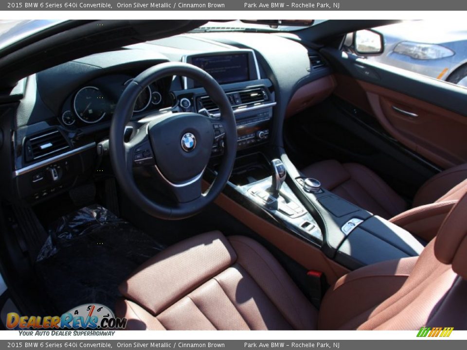 2015 BMW 6 Series 640i Convertible Orion Silver Metallic / Cinnamon Brown Photo #10