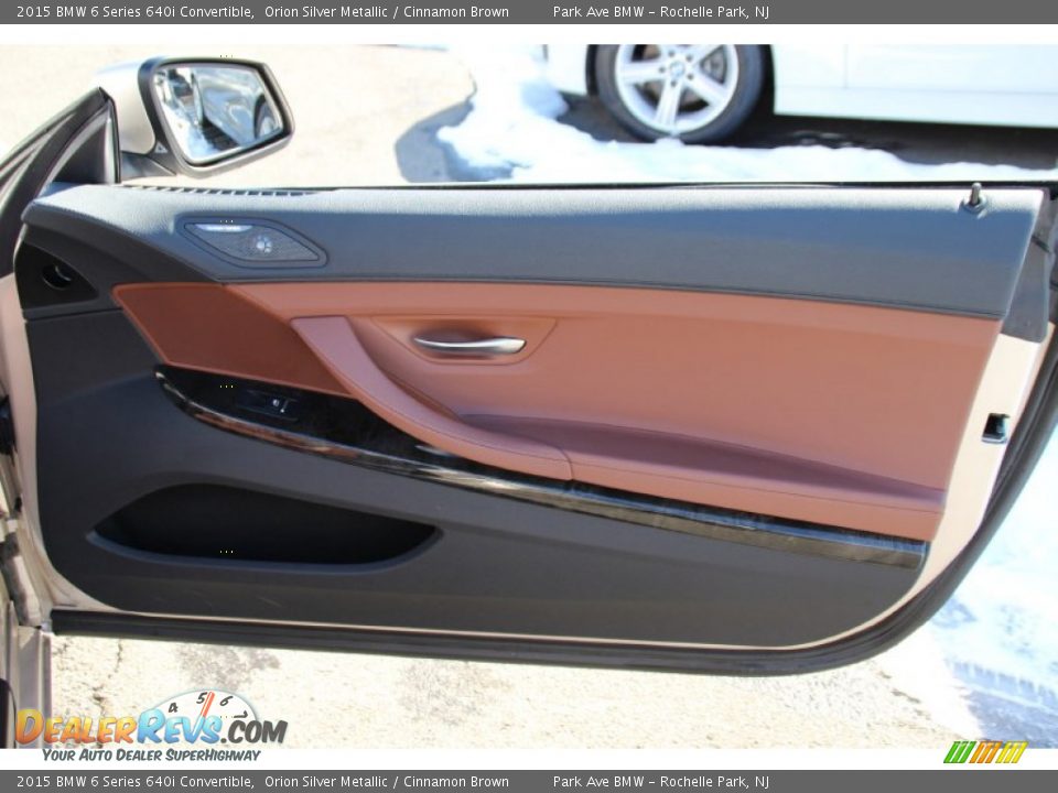 2015 BMW 6 Series 640i Convertible Orion Silver Metallic / Cinnamon Brown Photo #23