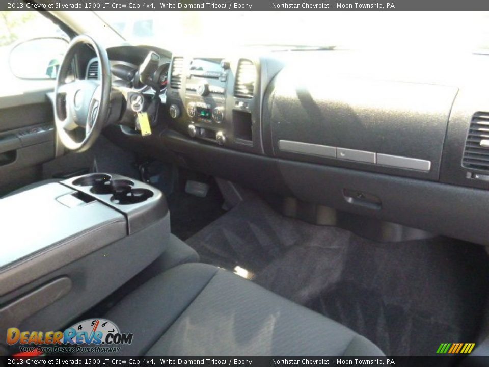 2013 Chevrolet Silverado 1500 LT Crew Cab 4x4 White Diamond Tricoat / Ebony Photo #11