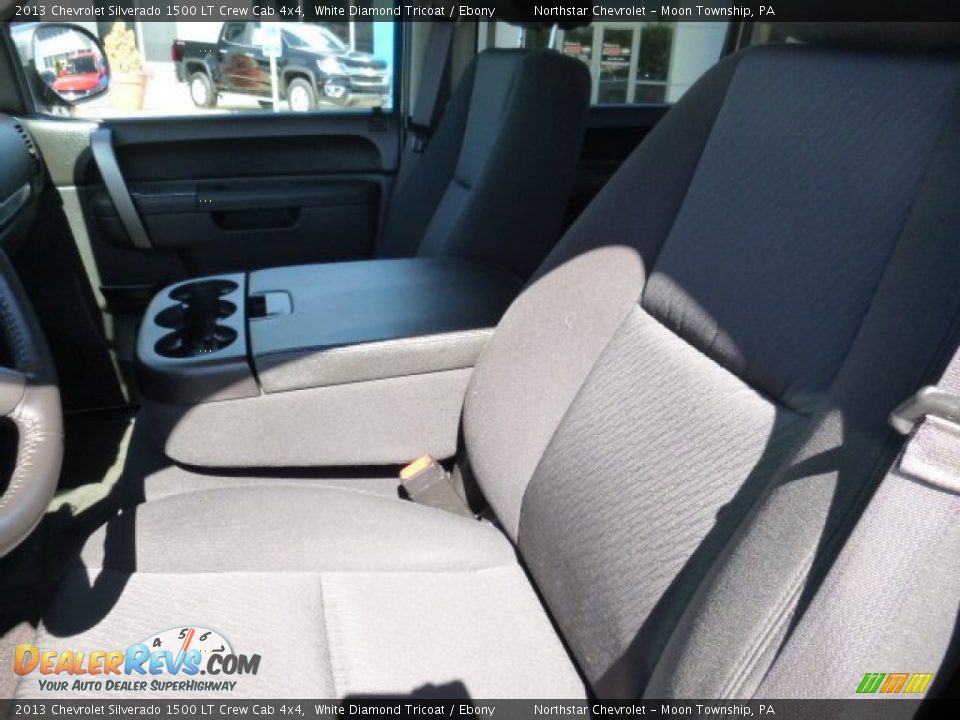 2013 Chevrolet Silverado 1500 LT Crew Cab 4x4 White Diamond Tricoat / Ebony Photo #13