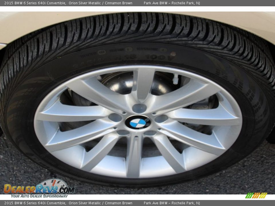 2015 BMW 6 Series 640i Convertible Orion Silver Metallic / Cinnamon Brown Photo #31