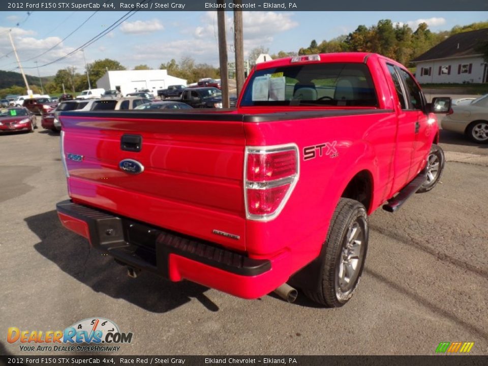 2012 Ford F150 STX SuperCab 4x4 Race Red / Steel Gray Photo #5