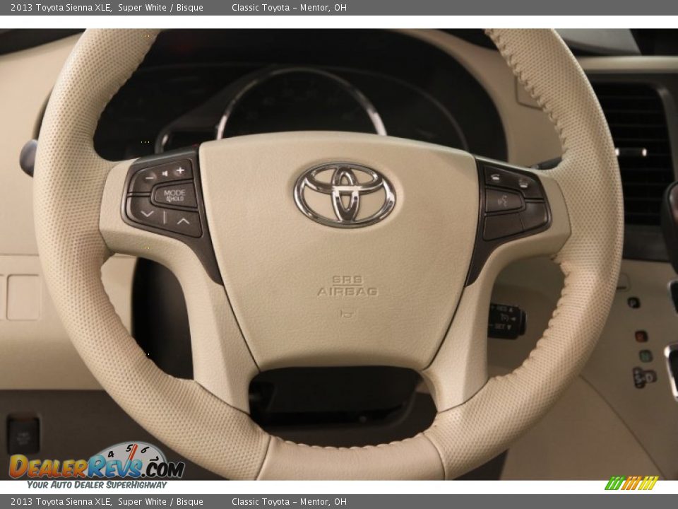 2013 Toyota Sienna XLE Super White / Bisque Photo #7