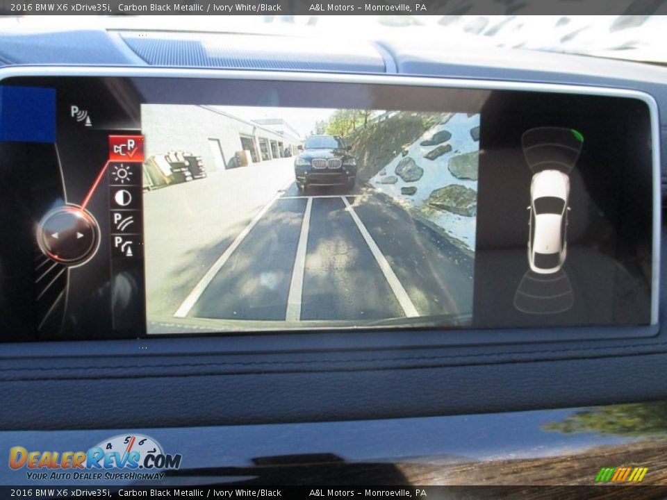 2016 BMW X6 xDrive35i Carbon Black Metallic / Ivory White/Black Photo #18