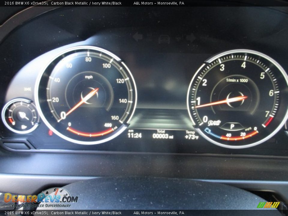 2016 BMW X6 xDrive35i Gauges Photo #20