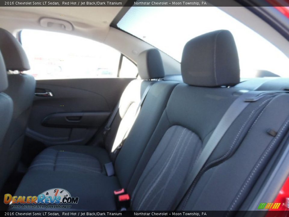 2016 Chevrolet Sonic LT Sedan Red Hot / Jet Black/Dark Titanium Photo #12