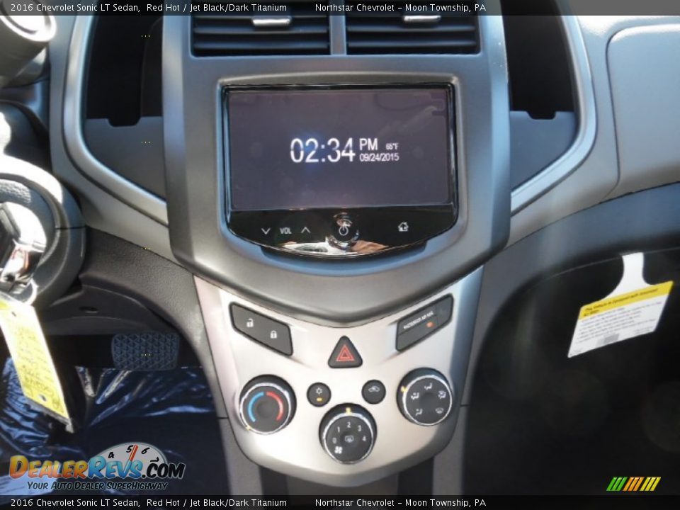 2016 Chevrolet Sonic LT Sedan Red Hot / Jet Black/Dark Titanium Photo #17
