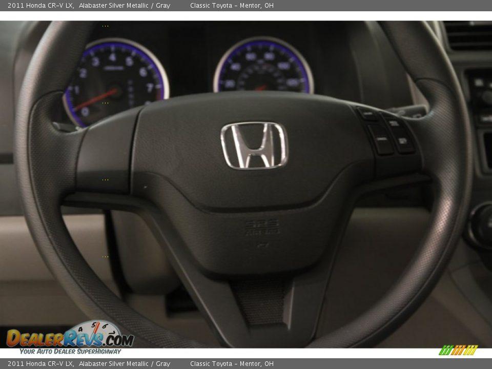 2011 Honda CR-V LX Alabaster Silver Metallic / Gray Photo #7
