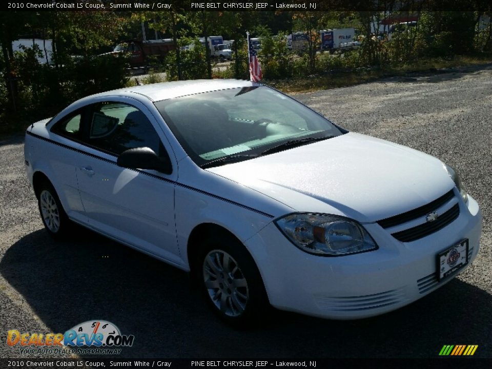 2010 Chevrolet Cobalt LS Coupe Summit White / Gray Photo #3