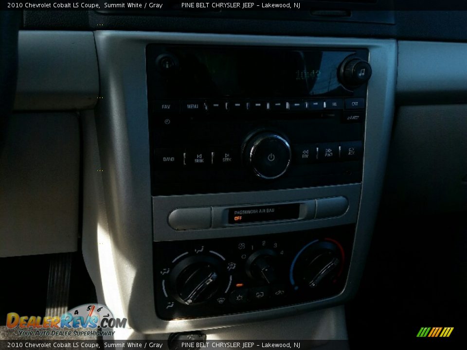 2010 Chevrolet Cobalt LS Coupe Summit White / Gray Photo #16