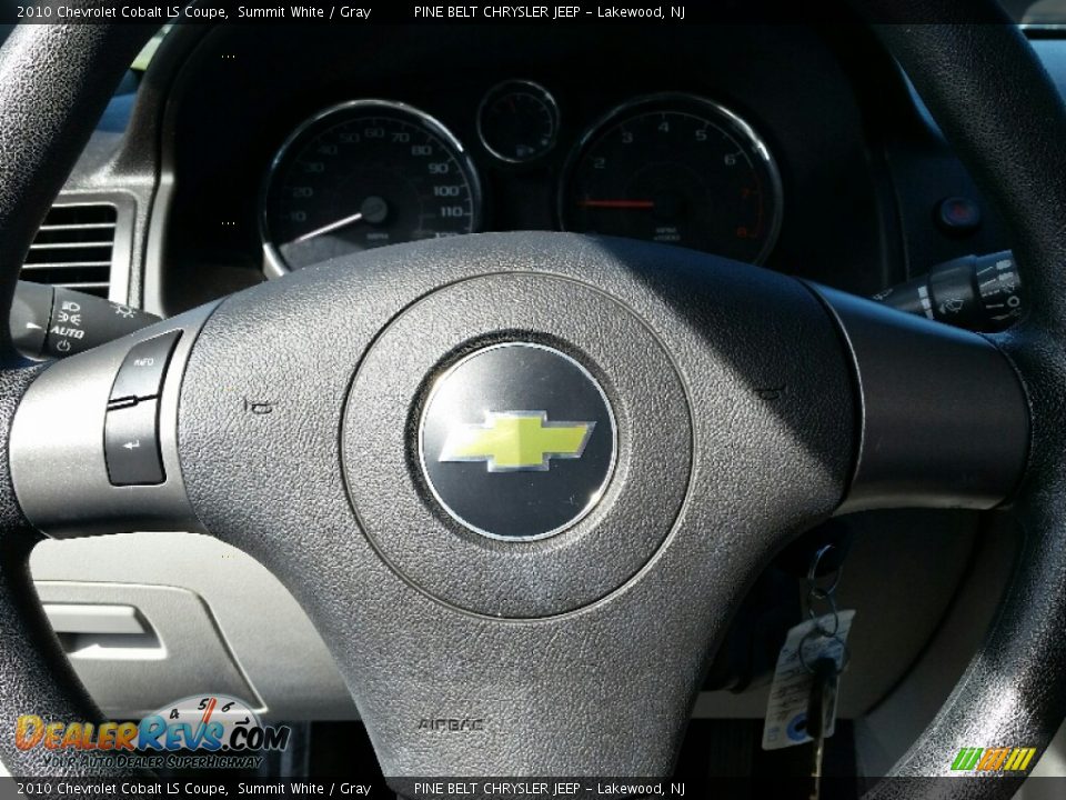 2010 Chevrolet Cobalt LS Coupe Summit White / Gray Photo #17