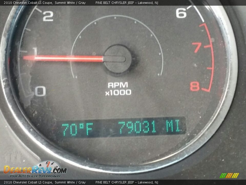 2010 Chevrolet Cobalt LS Coupe Summit White / Gray Photo #18