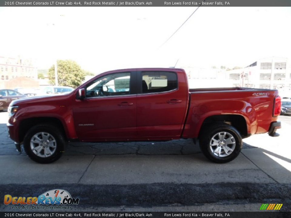 2016 Chevrolet Colorado LT Crew Cab 4x4 Red Rock Metallic / Jet Black/Dark Ash Photo #6