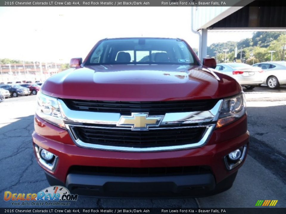 2016 Chevrolet Colorado LT Crew Cab 4x4 Red Rock Metallic / Jet Black/Dark Ash Photo #8