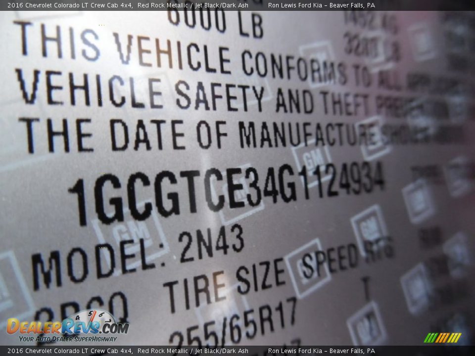 2016 Chevrolet Colorado LT Crew Cab 4x4 Red Rock Metallic / Jet Black/Dark Ash Photo #15