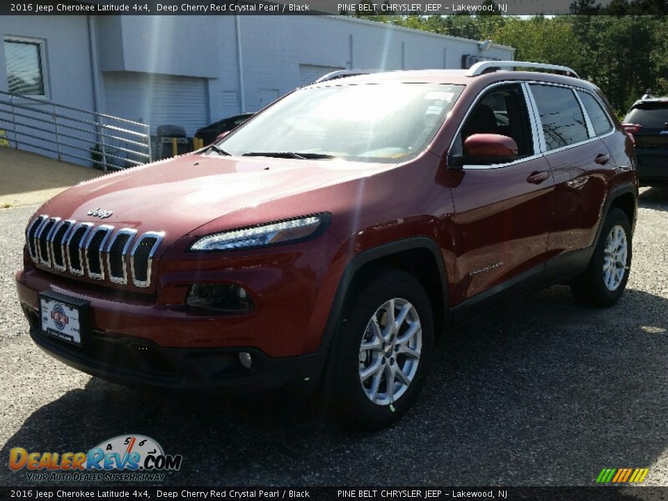 2016 Jeep Cherokee Latitude 4x4 Deep Cherry Red Crystal Pearl / Black Photo #1