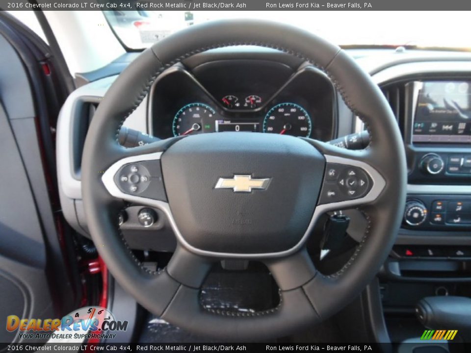 2016 Chevrolet Colorado LT Crew Cab 4x4 Red Rock Metallic / Jet Black/Dark Ash Photo #17
