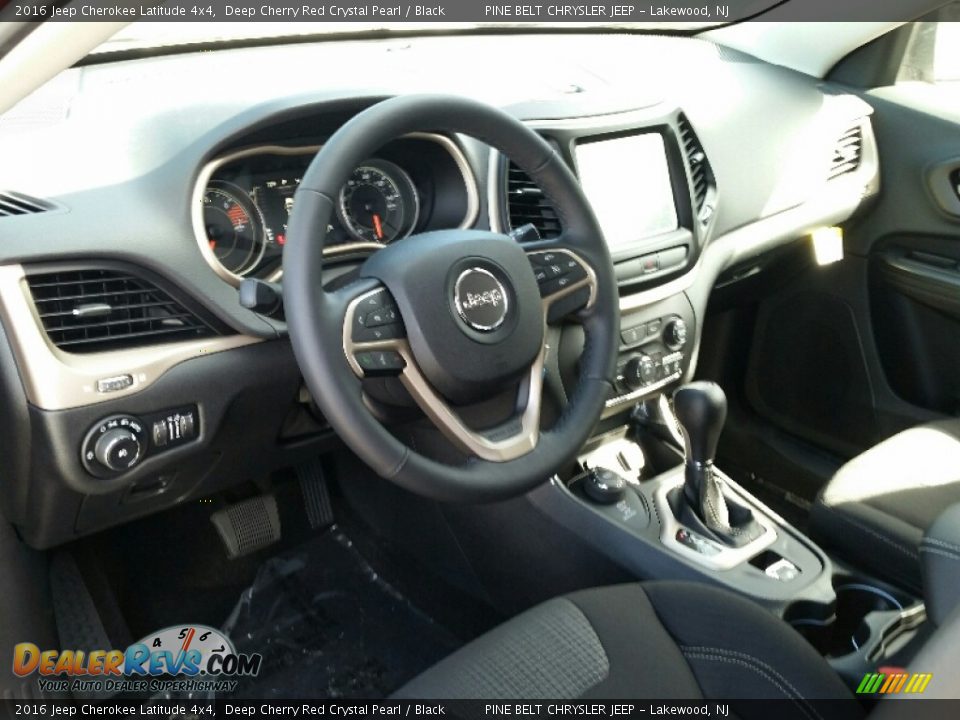 2016 Jeep Cherokee Latitude 4x4 Deep Cherry Red Crystal Pearl / Black Photo #7