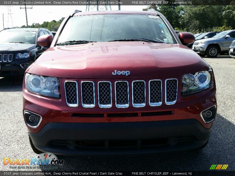 2015 Jeep Compass Limited 4x4 Deep Cherry Red Crystal Pearl / Dark Slate Gray Photo #2