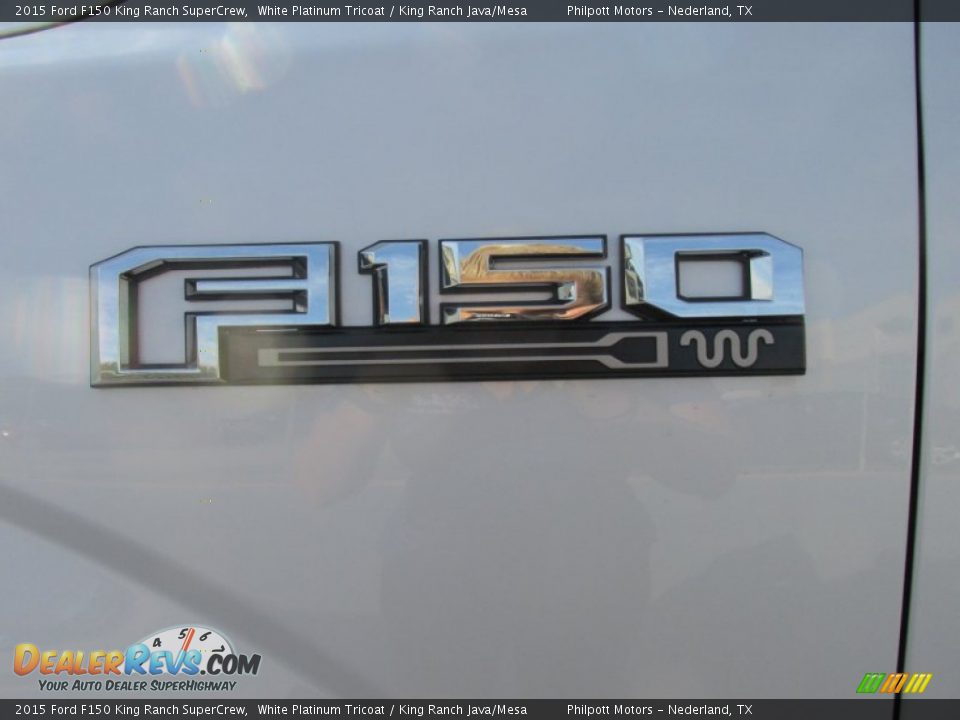 2015 Ford F150 King Ranch SuperCrew White Platinum Tricoat / King Ranch Java/Mesa Photo #13