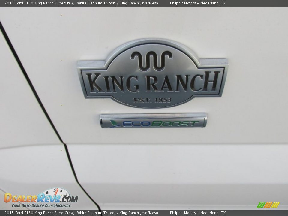 2015 Ford F150 King Ranch SuperCrew White Platinum Tricoat / King Ranch Java/Mesa Photo #14