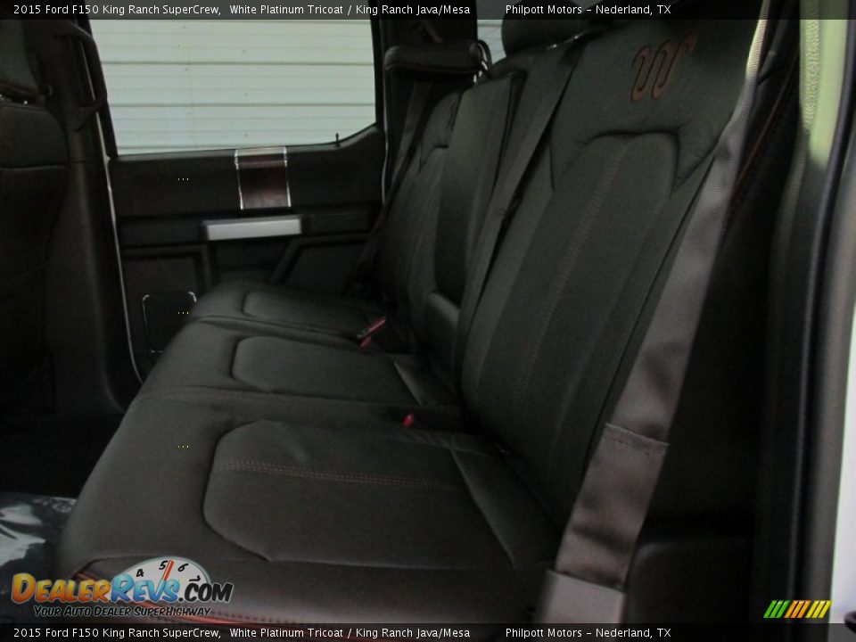 2015 Ford F150 King Ranch SuperCrew White Platinum Tricoat / King Ranch Java/Mesa Photo #17