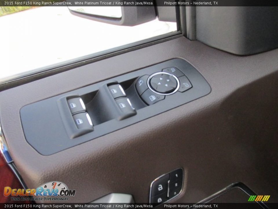 2015 Ford F150 King Ranch SuperCrew White Platinum Tricoat / King Ranch Java/Mesa Photo #19